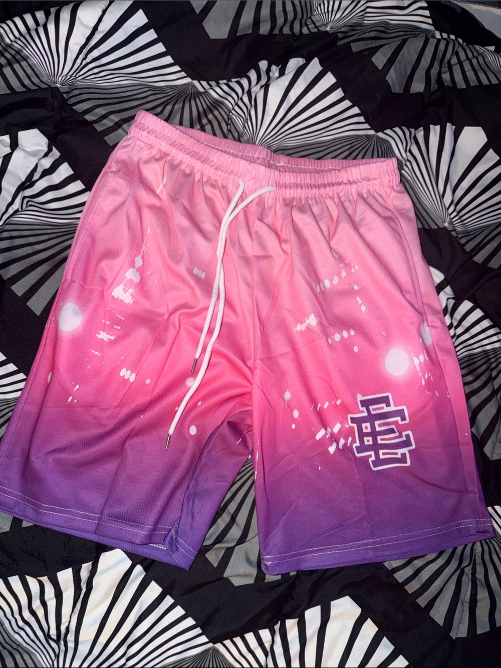 Eric Emanuel Pink to Purple Shorts